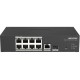 DS-3T1310P-SI/HS 8 PoE switch, 8x PoE 10/100Mbps, 1x combo 1Gbps port, WEB manag.