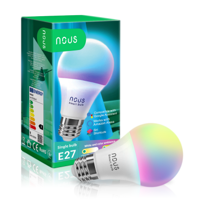 NOUS Smart Bulb P3 Chytrá žárovka RGB E27 9W Tuya