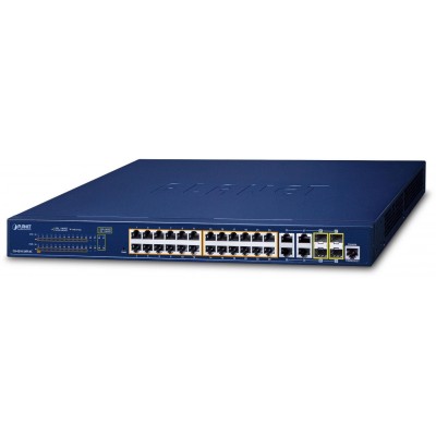 GS-4210-24PL4C switch 1G 24x PoE (802.3at) až 430W + 4x 1Gb TP/SFP, MNG