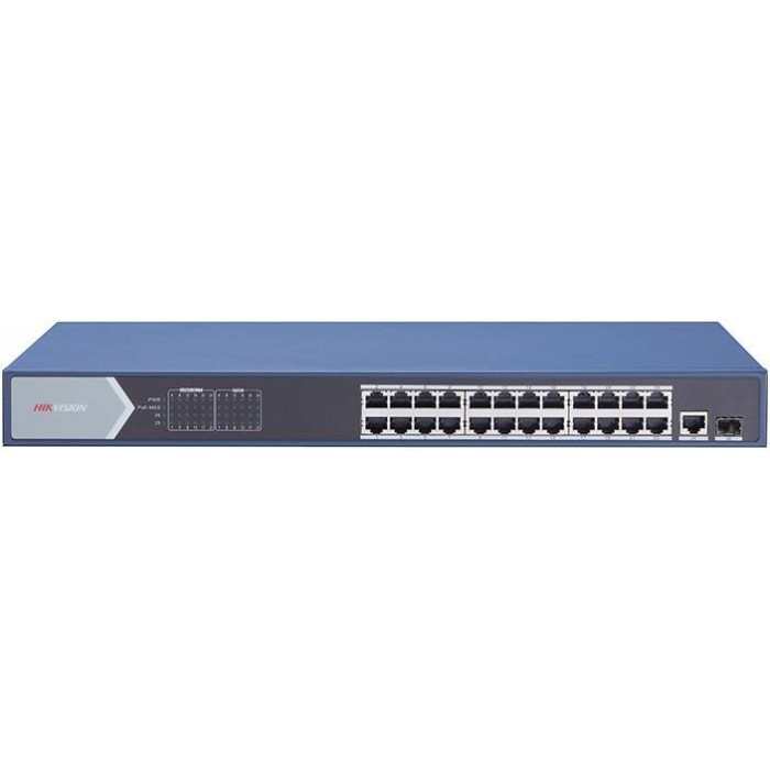 DS-3E0526P-E 26/24 PoE switch, 1x uplink 1Gbps + 1x SFP