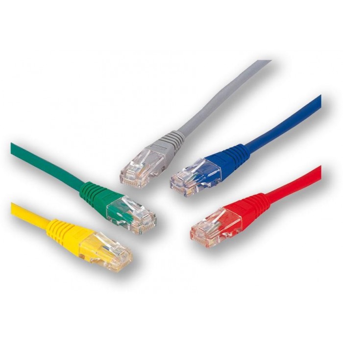 PC-200 C5E UTP/0,5M - červená propojovací (patch) kabel
