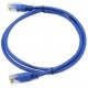 PC-200 C5E UTP/0,5M - modrá propojovací (patch) kabel