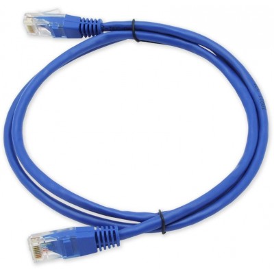 PC-200 C5E UTP/0,5M - modrá propojovací (patch) kabel
