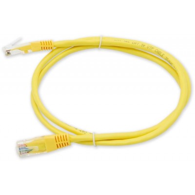 PC-201 C5E UTP/1M - žlutá propojovací (patch) kabel