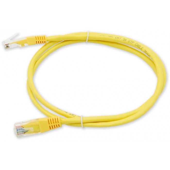 PC-201 C5E UTP/1M - žlutá propojovací (patch) kabel