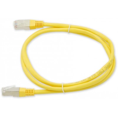 PC-401 C5E FTP/1M - žlutá propojovací (patch) kabel