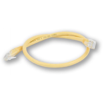 PC-600 C6 UTP/0,5M - žlutá propojovací (patch) kabel