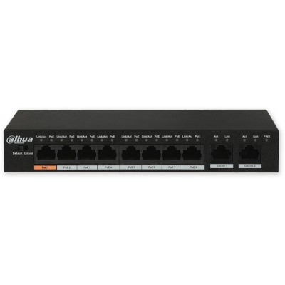 PFS3010-8ET-96 switch 10/8, 8x PoE/2x GB, 3af, 3at, 96W