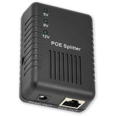 PoE Splitter 12V oddělovač PoE od dat, 12 V,, 802.3af/at