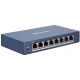 DS-3E1508-EI switch 8 portů 1 Gbps, kovový kryt , management
