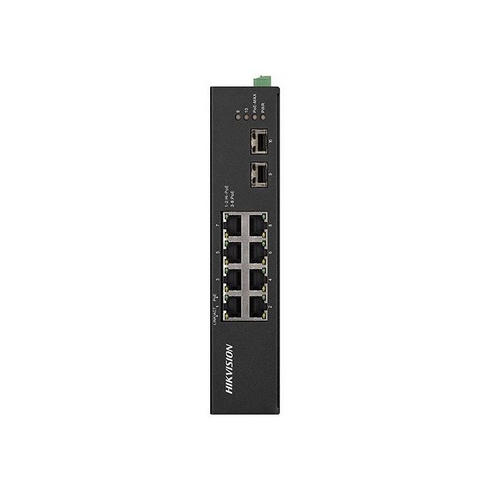 DS-3T0510HP-E/HS switch 8 PoE portů 1Gbps + 2x uplink 1Gbps SFP
