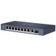 DS-3E0510HP-E 10/8 PoE switch, 1x uplink 1Gbps + 1x SFP