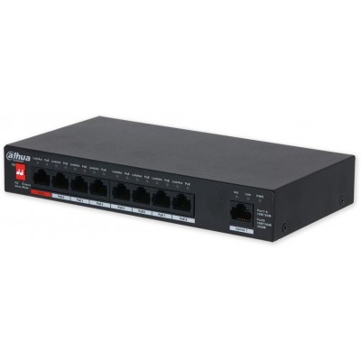 PFS3009-8ET1GT-96-V2 PoE switch 9/8, 8x PoE/1x Gb LAN, 96W