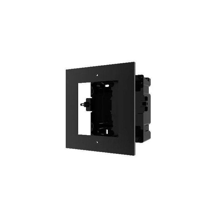 DS-KD-ACF1/black zápustná instalační krabička s rámečkem pro 1 modul, černá, 2.generace